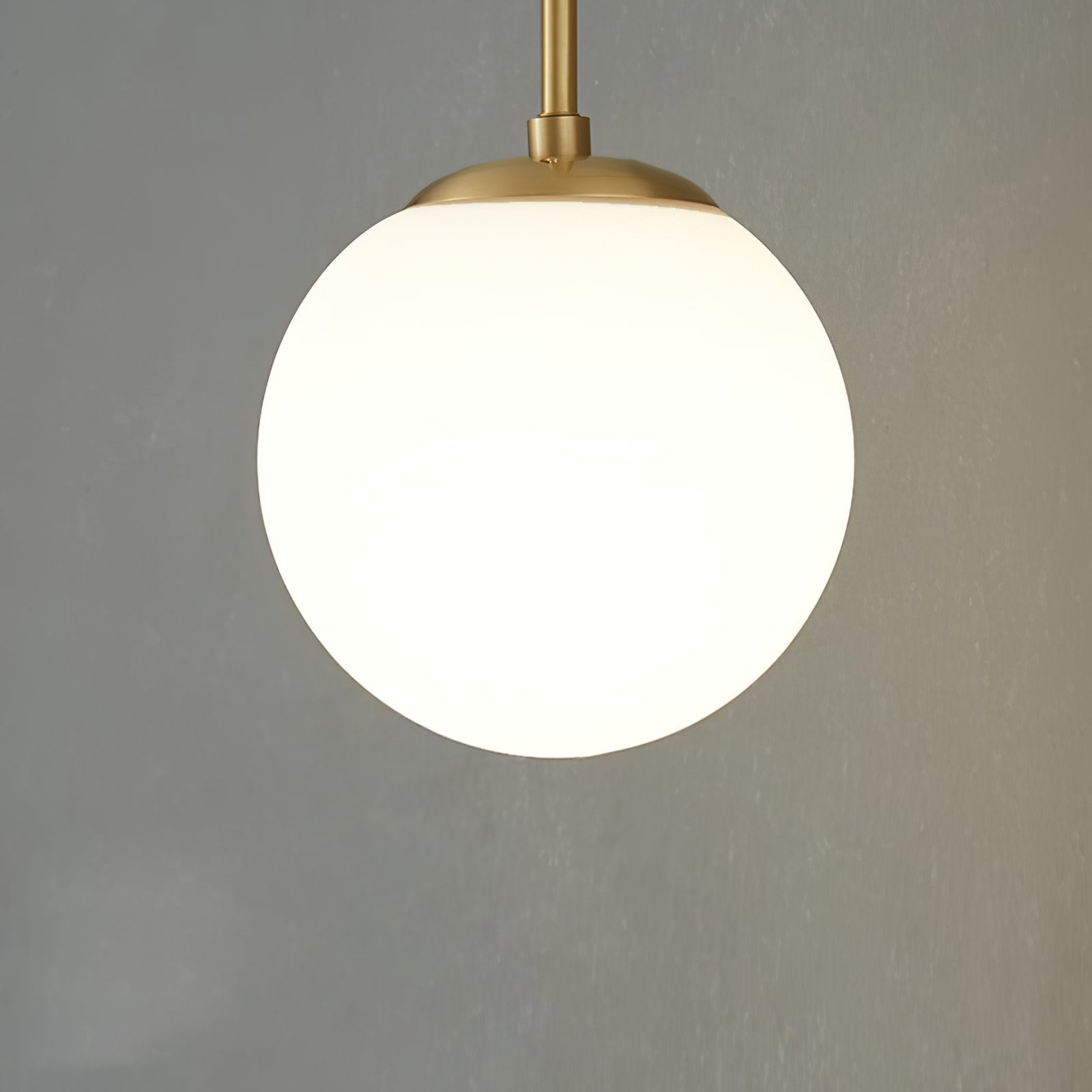 Brass Globe Arm Wall Sconce - Cueteks