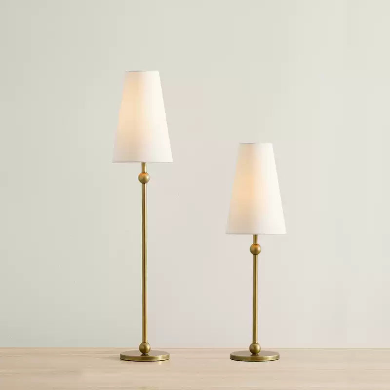 Palmer Slim Brass Accent Table Lamp - Cueteks
