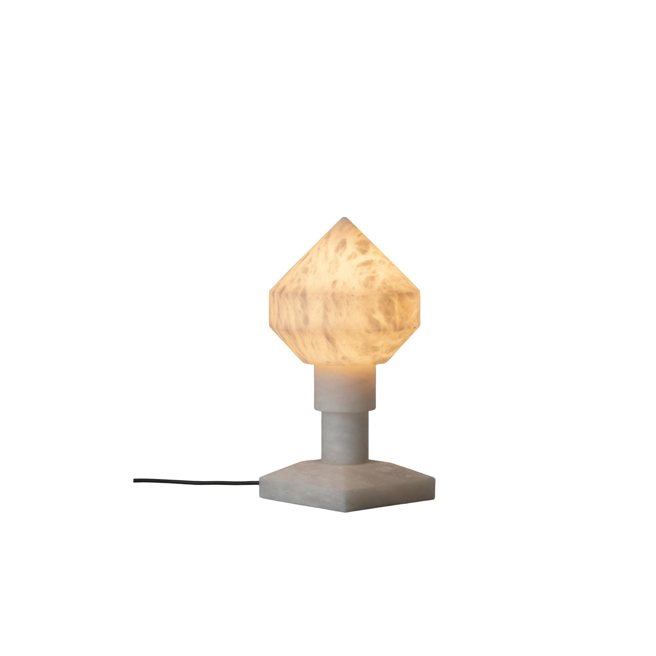 Alabaster Pyramid Table Light - Cueteks