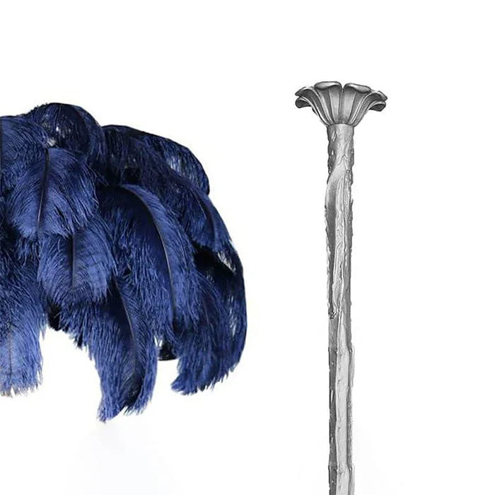 Colorful Ostrich Feather Chandelier - Cueteks
