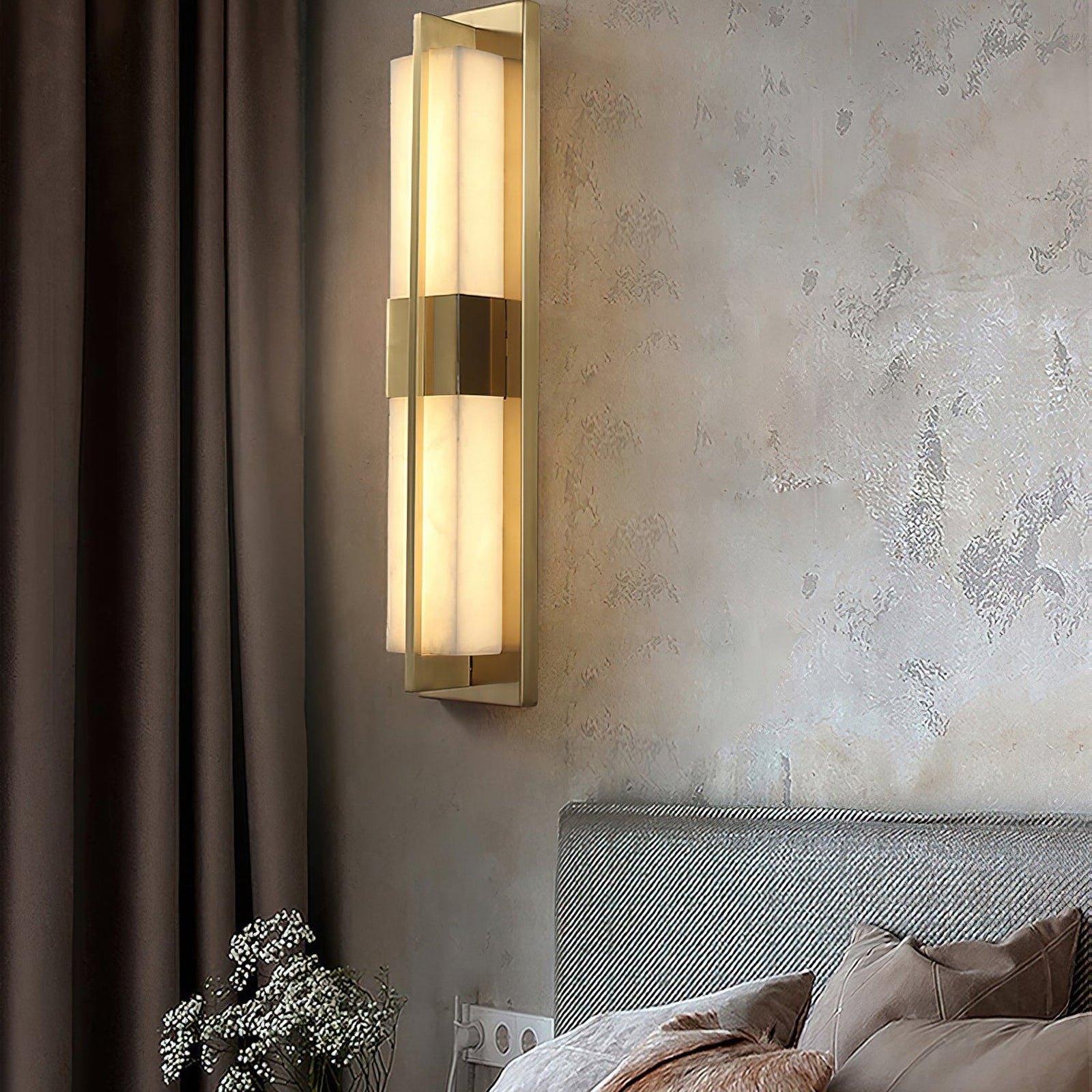Polished Brass Lumina Outdoor Wall Lamp - Cueteks