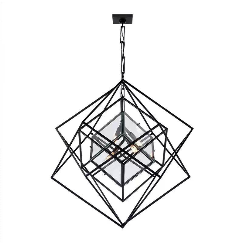 Contemporary Abstract Metal Chandelier - Cueteks