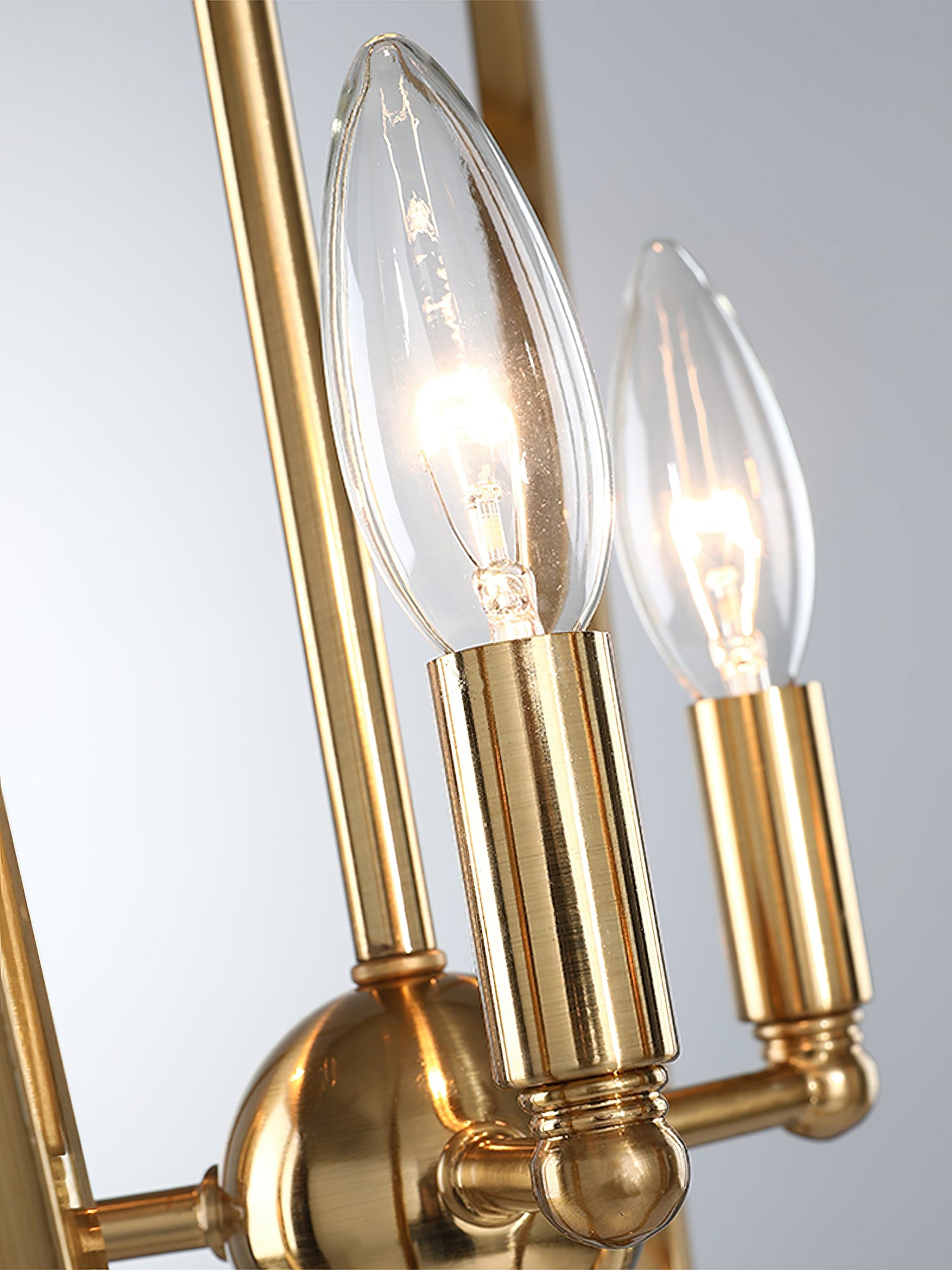 Frame gold cage chandelier - Cueteks