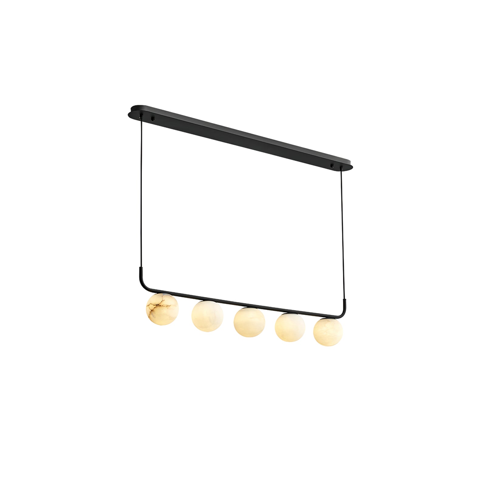 Tribeca Rohr 5 Alabaster Pendant Lamp - Cueteks
