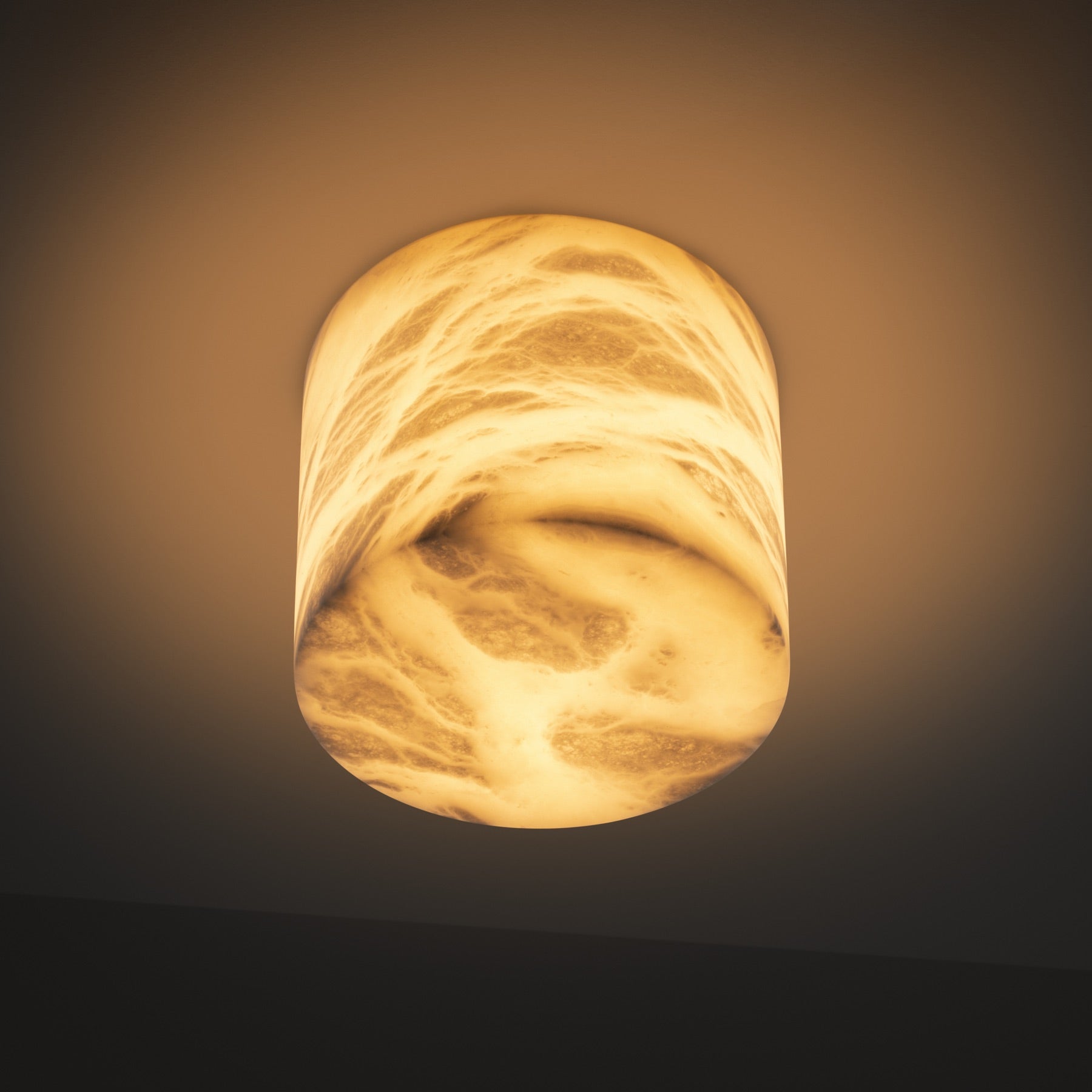 Small Alabaster Ceiling Light - Cueteks