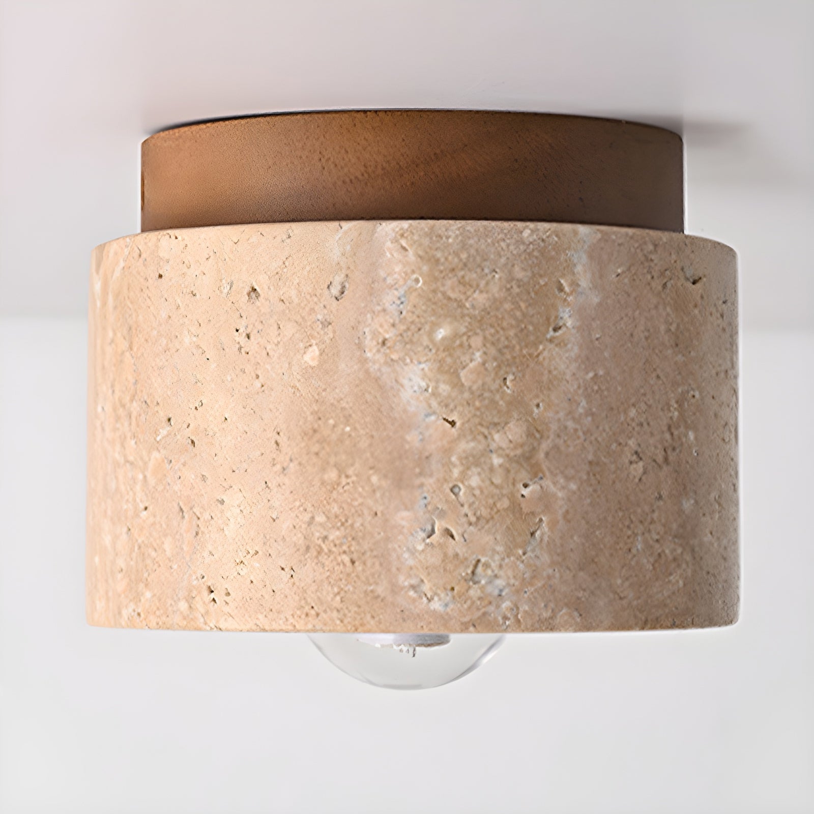 Minimalist Rustic Stone Ceiling Light - Cueteks