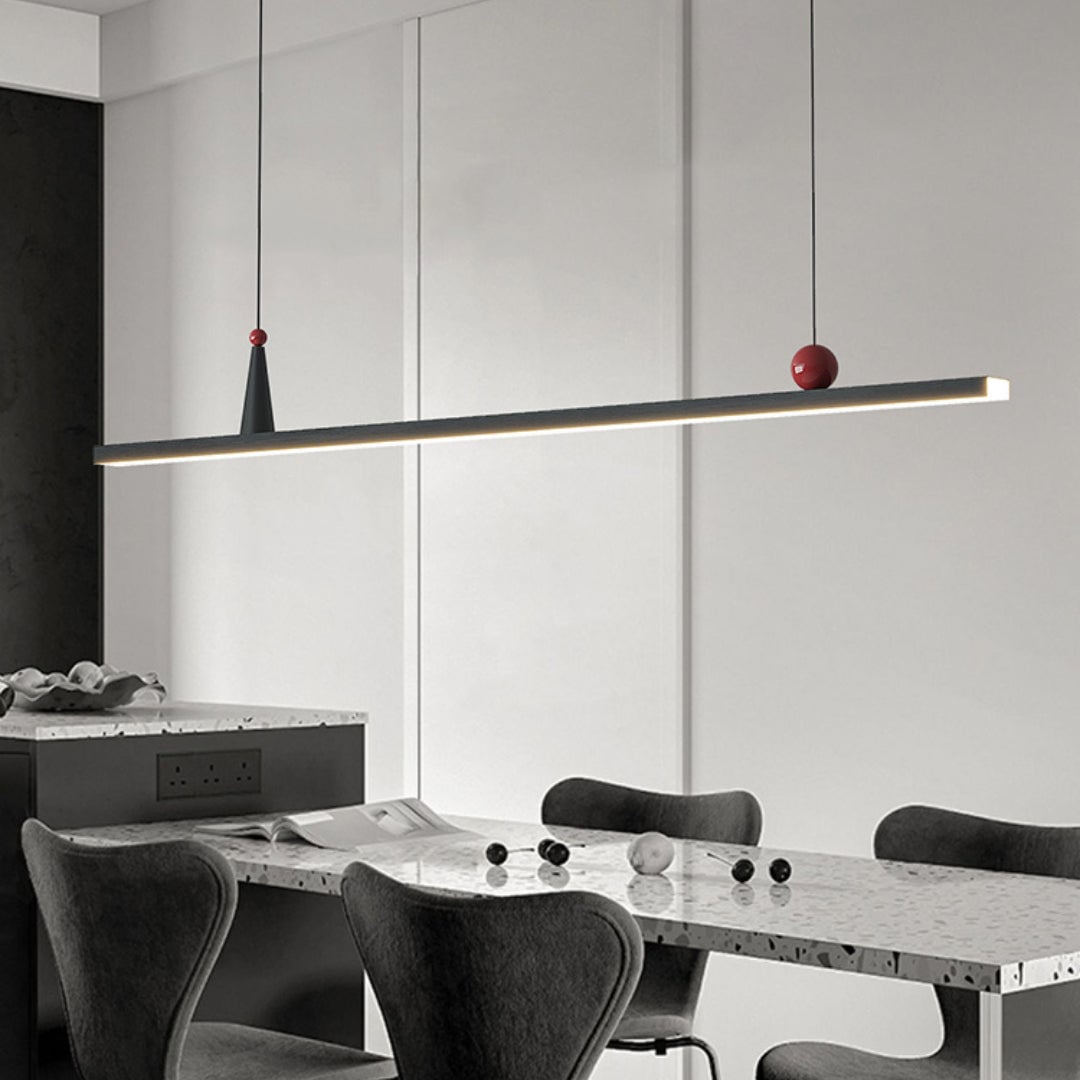 OSBELE Modern Black Linear Chandelier - Cueteks
