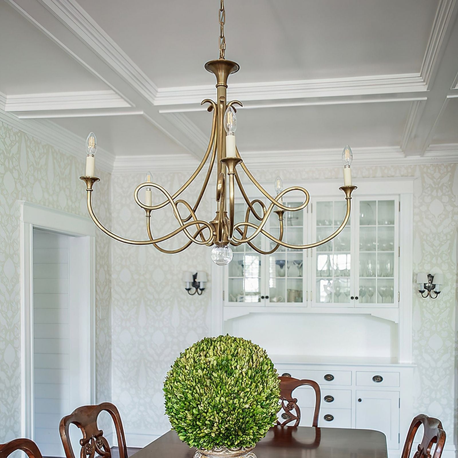 Large Twisted Loop Chandelier - Cueteks