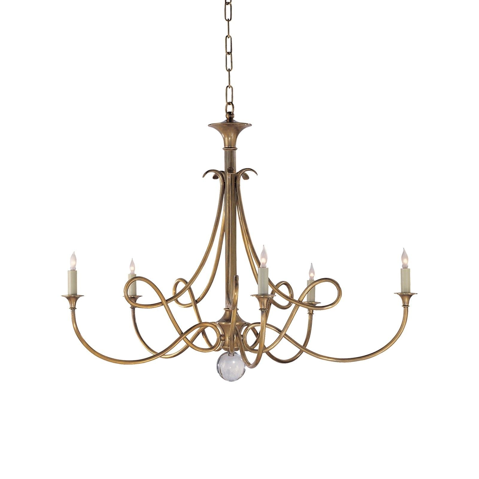 Large Twisted Loop Chandelier - Cueteks