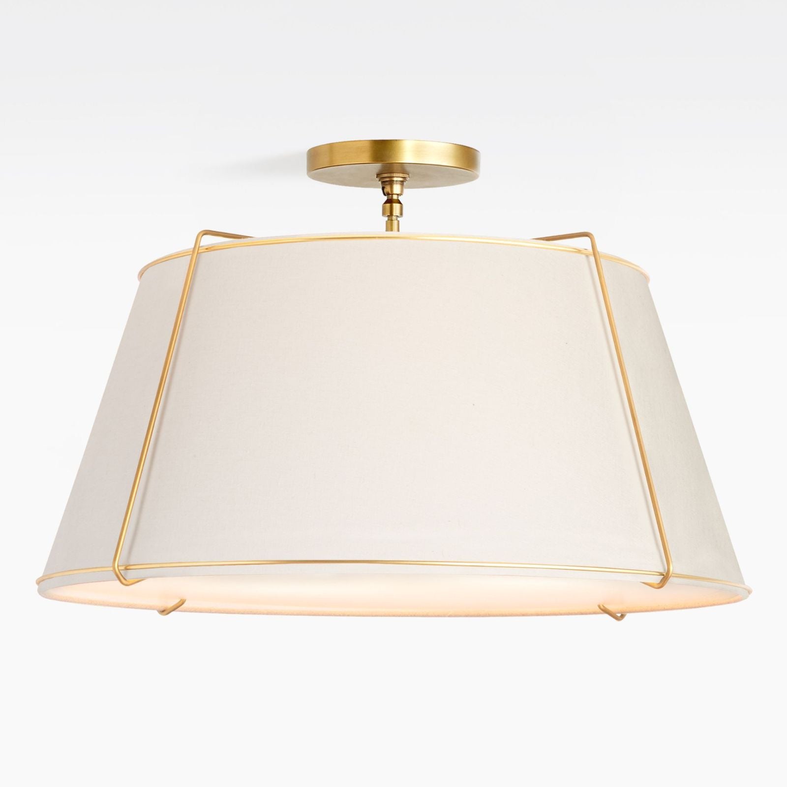 Gold Conical Semi-Flush Lise Ceiling Light - Cueteks