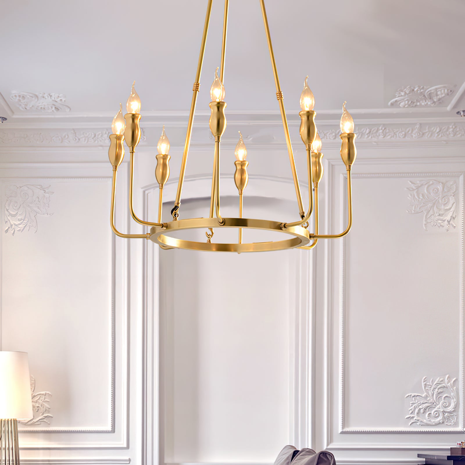 Classic ring candlestick chandelier - Cueteks