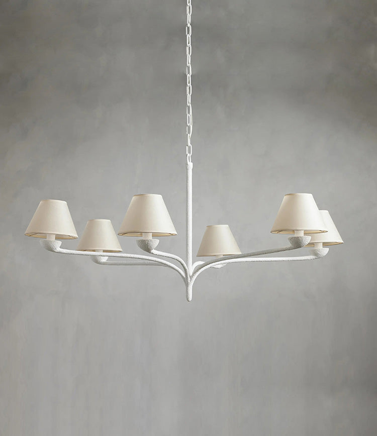 Dorsey Round 6-Light Chandelier - Cueteks