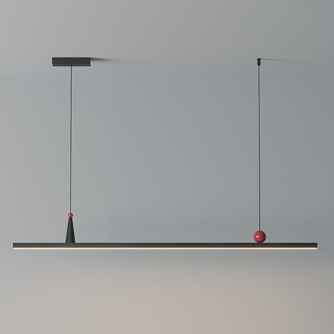 OSBELE Modern Black Linear Chandelier - Cueteks