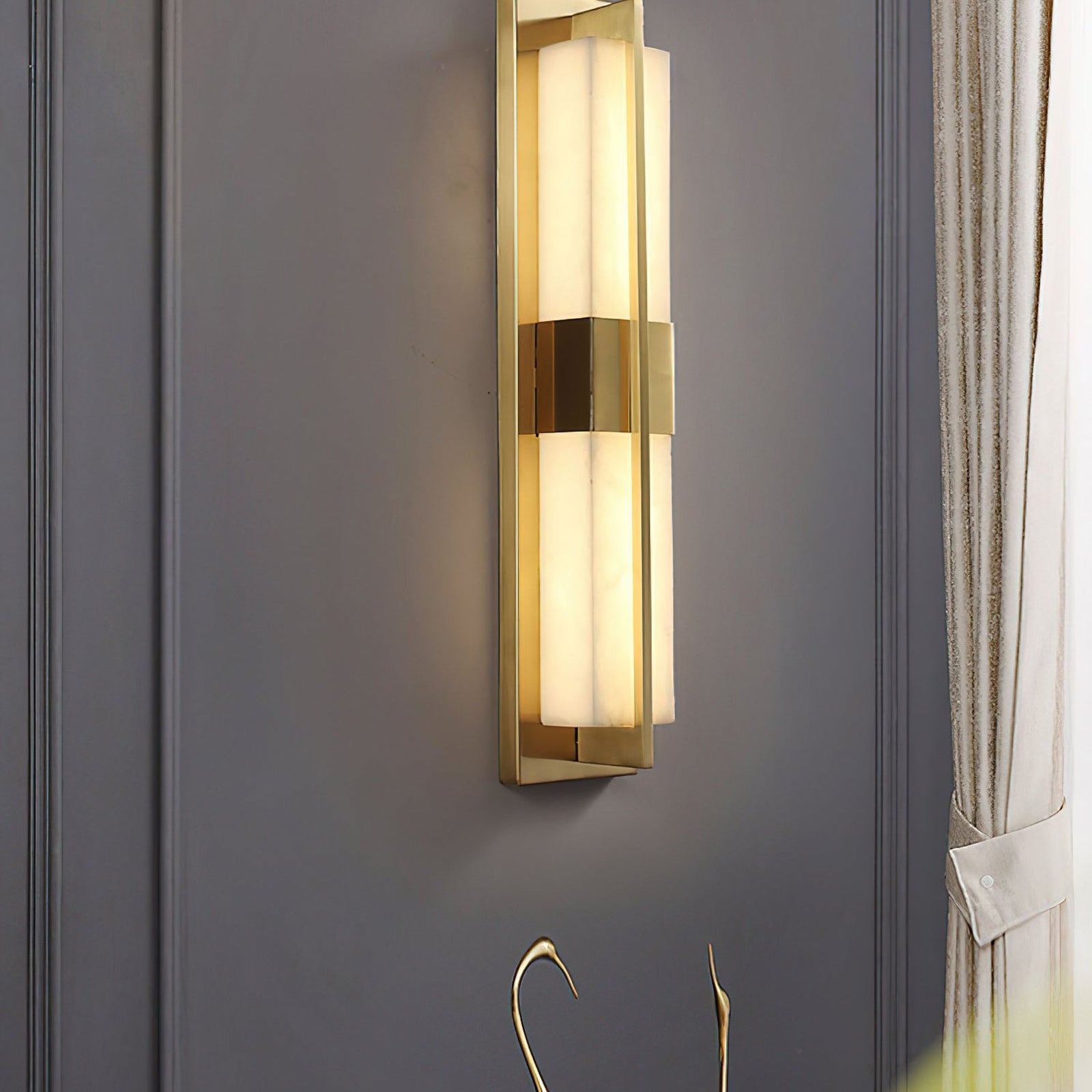 Polished Brass Lumina Outdoor Wall Lamp - Cueteks