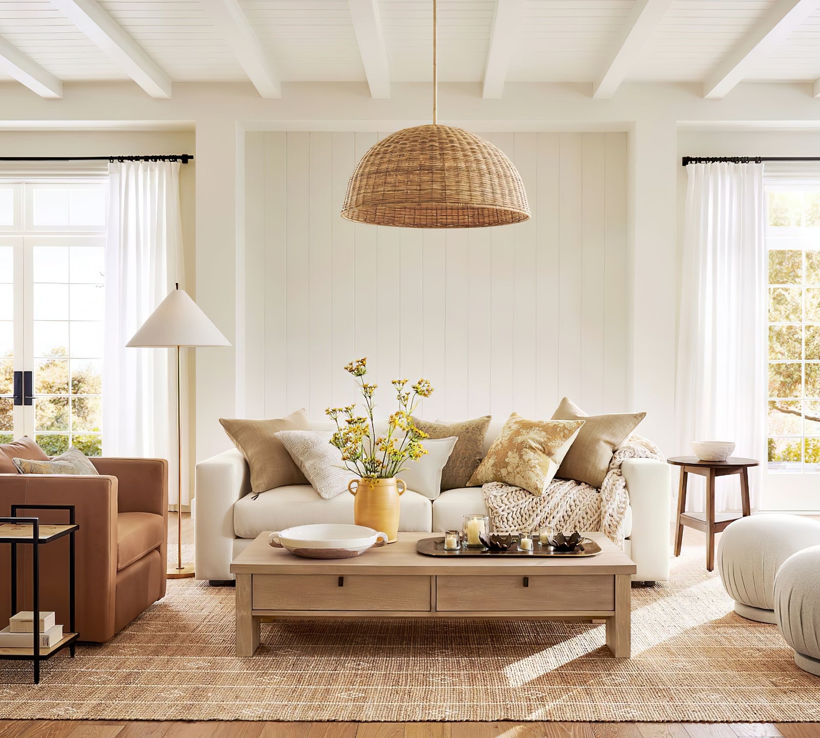 Ellis brass floor lamp - Cueteks