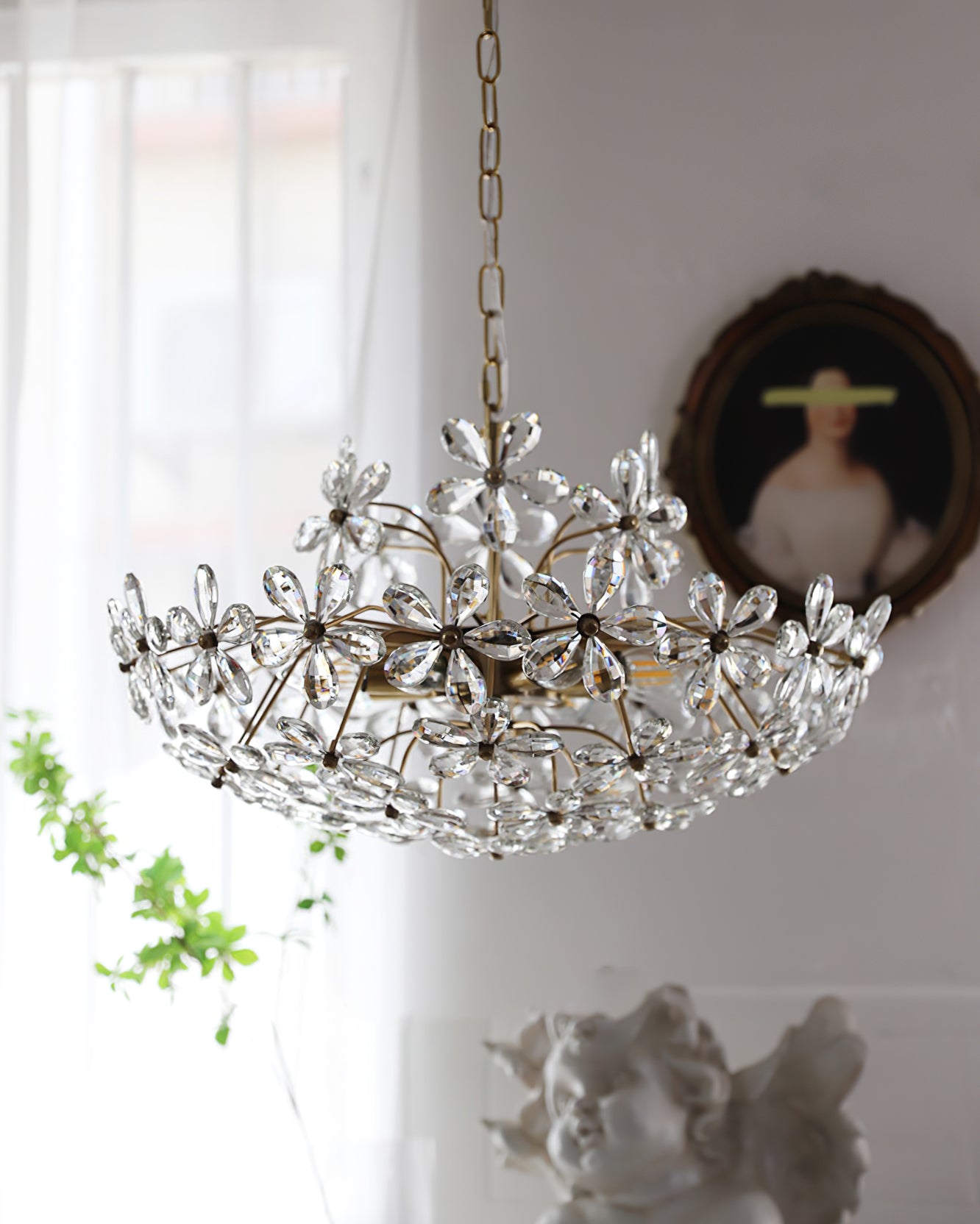 Blossom Crystal Flower Chandelier - Cueteks