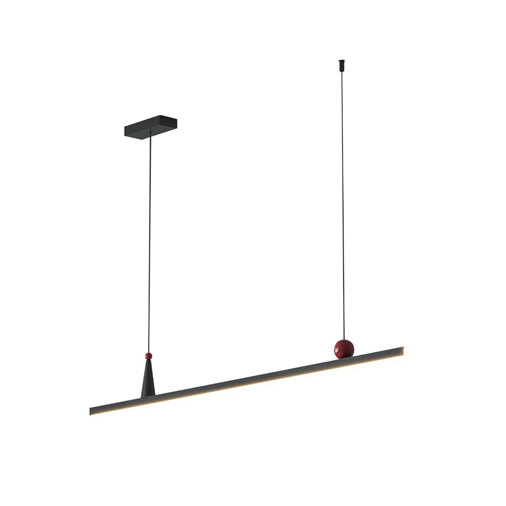 OSBELE Modern Black Linear Chandelier - Cueteks