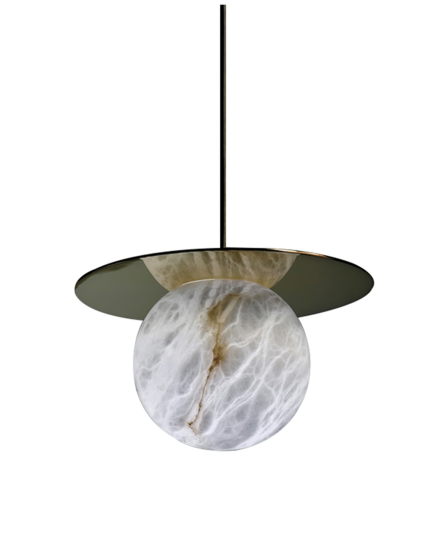 Disc Alabaster Pendant Light - Cueteks