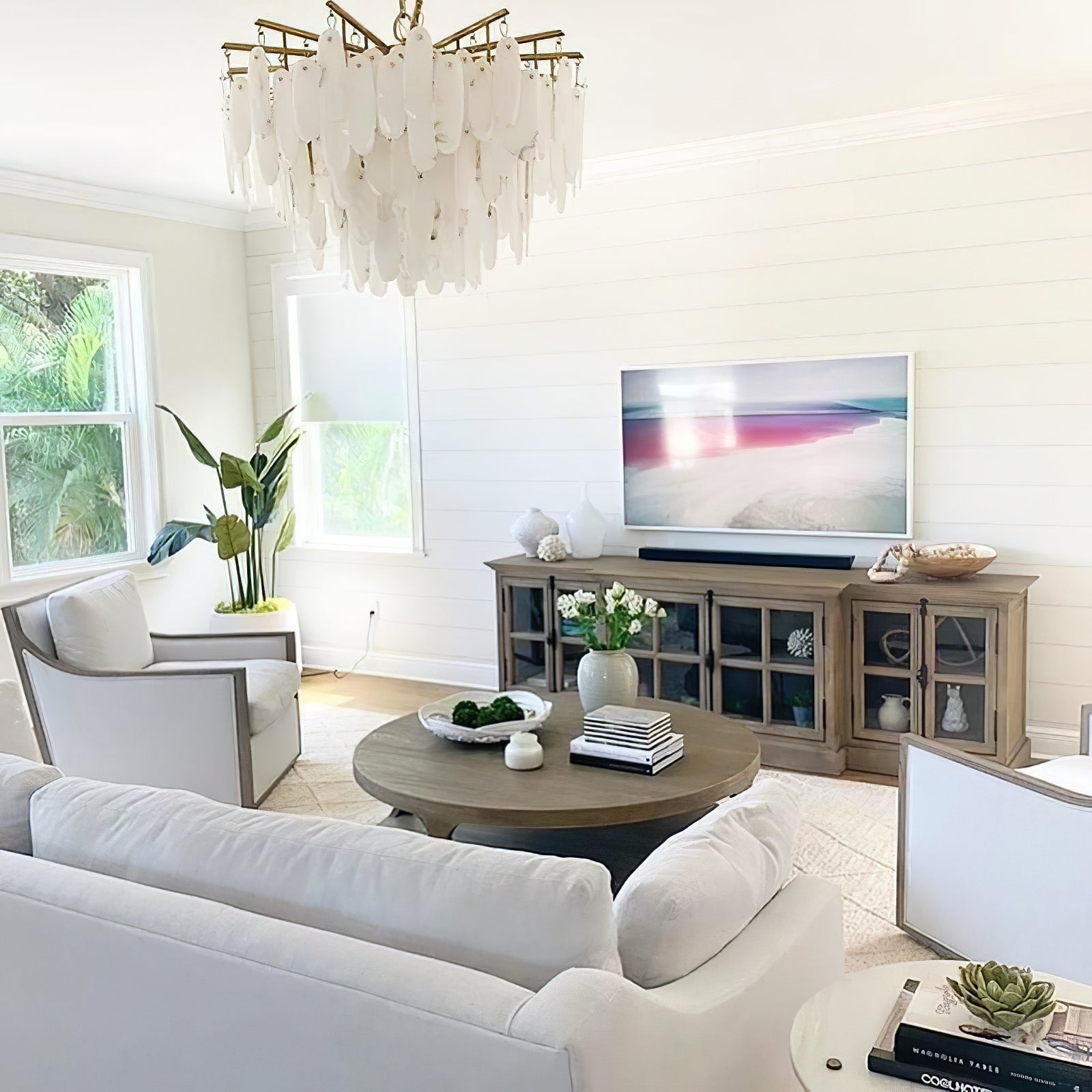 Cora Opulent White Waterfall Chandelier - Cueteks