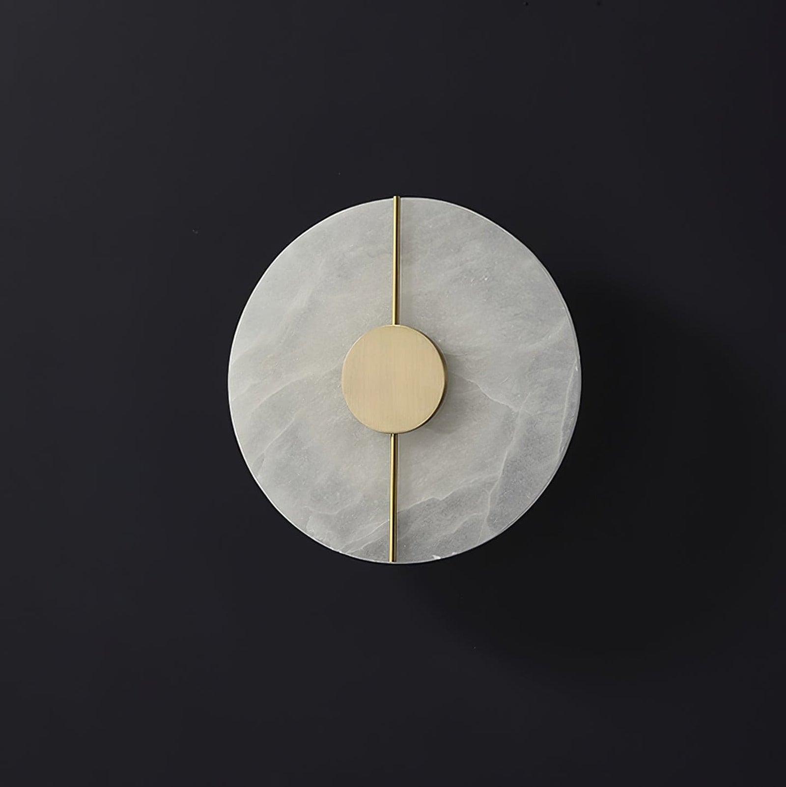 Zen Harmony Round Marble Wall Light - Cueteks