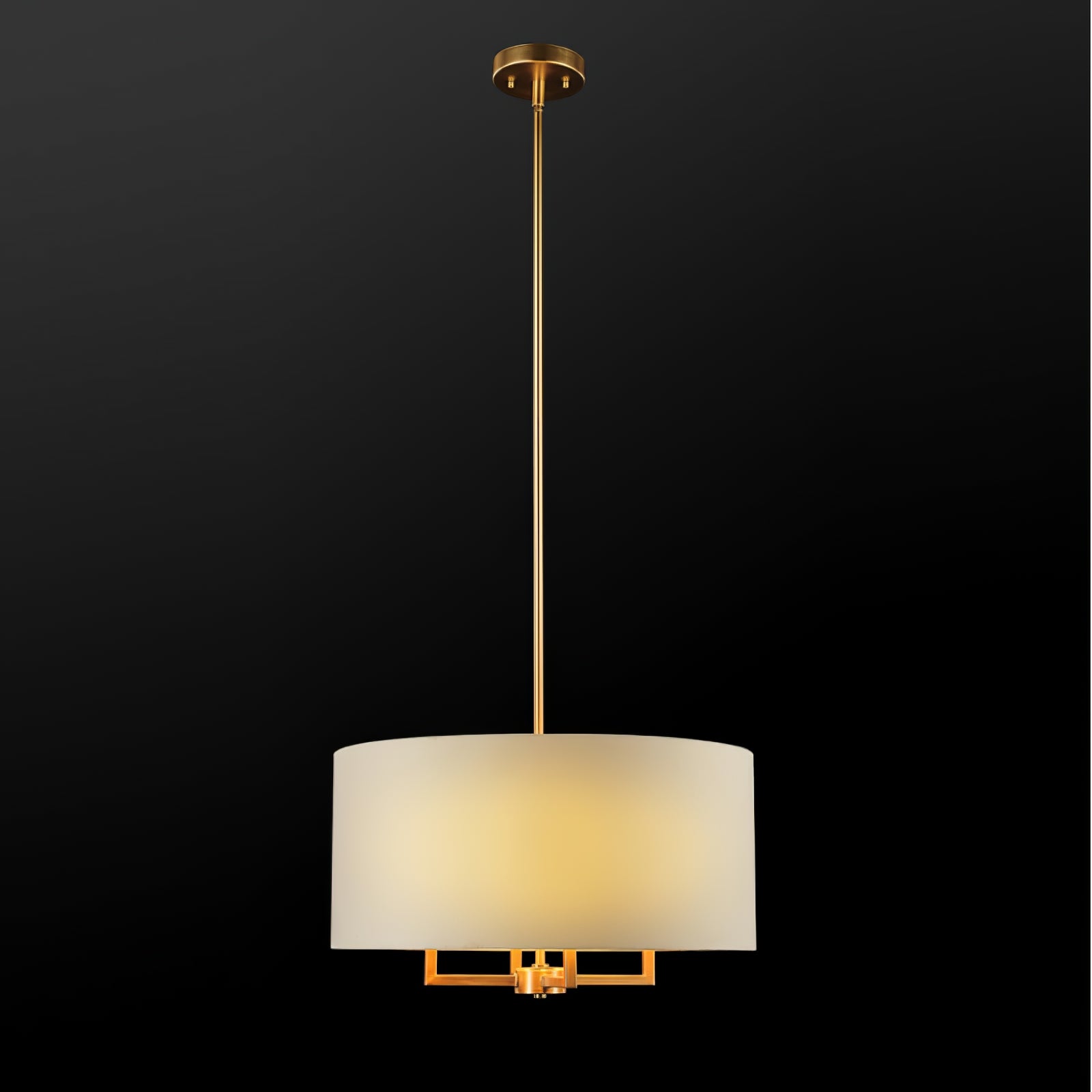 Spherical fabric covered chandelier - Cueteks