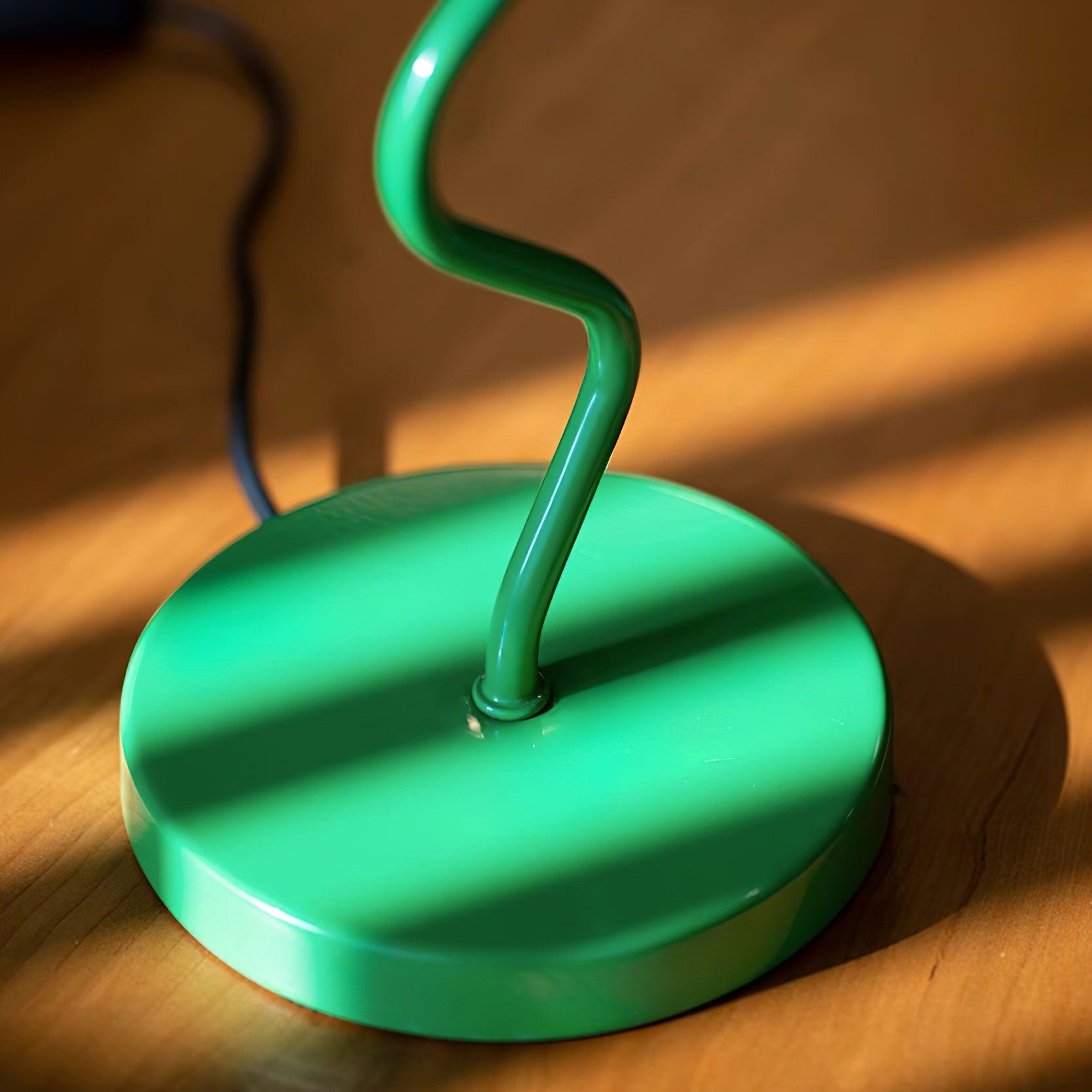 Green Grid Modern Table Lamp - Cueteks