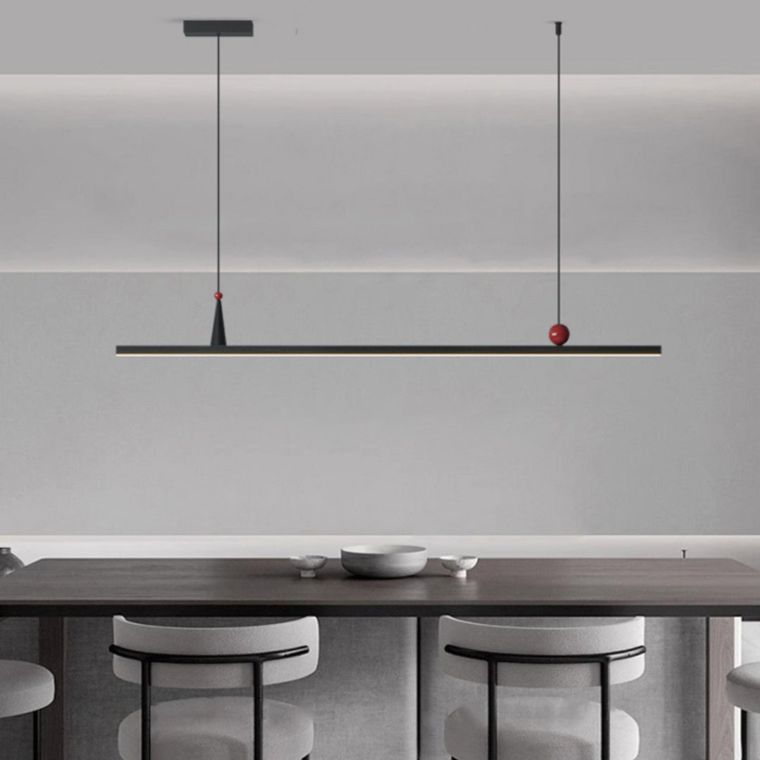 OSBELE Modern Black Linear Chandelier - Cueteks