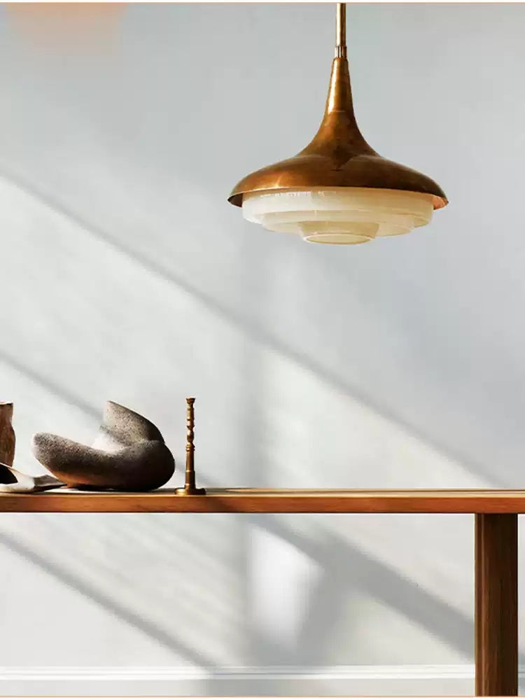 Mid-Century Wood Pendant Light - Cueteks