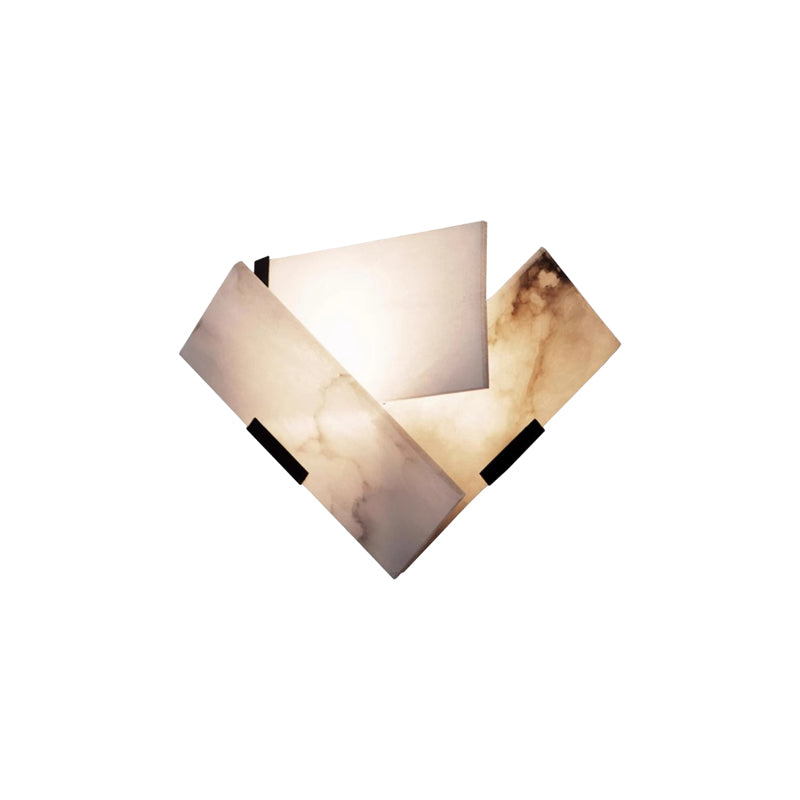 Fan-Shaped Alabaster Wall Light - Cueteks
