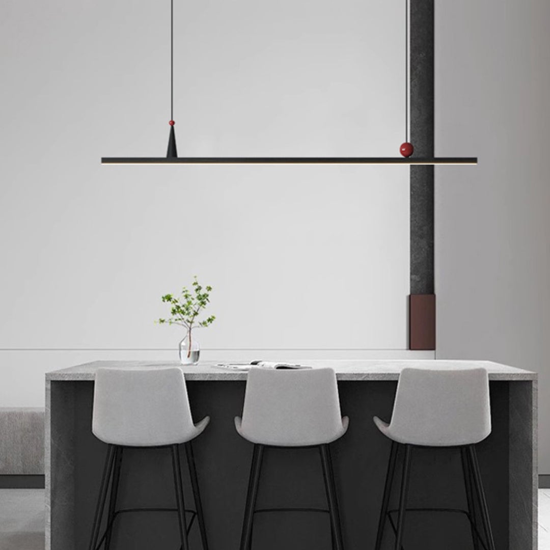 OSBELE Modern Black Linear Chandelier - Cueteks