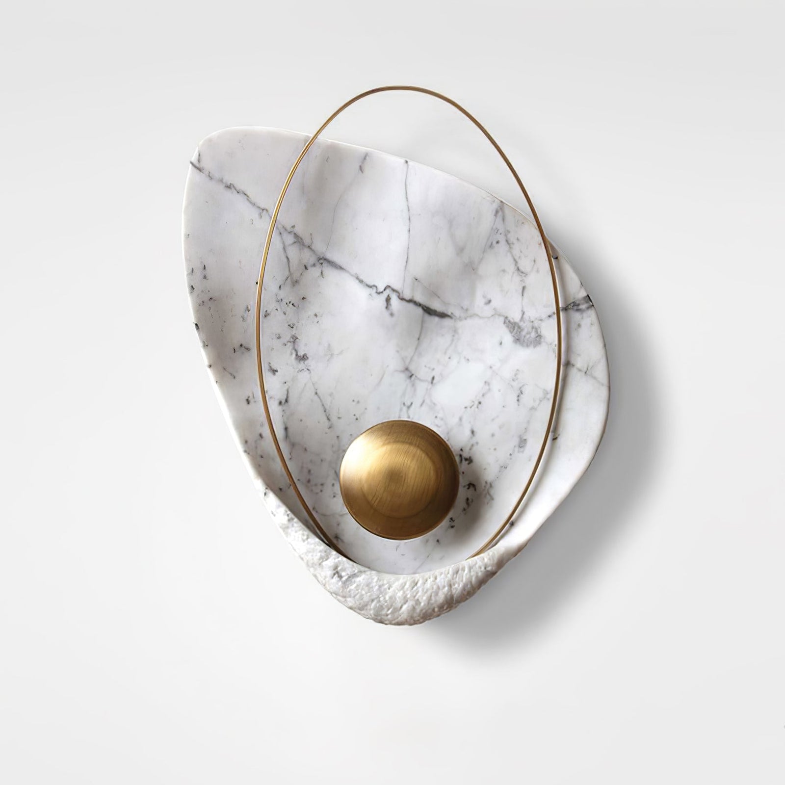 Artisan Shell Marble Wall Sconce - Cueteks