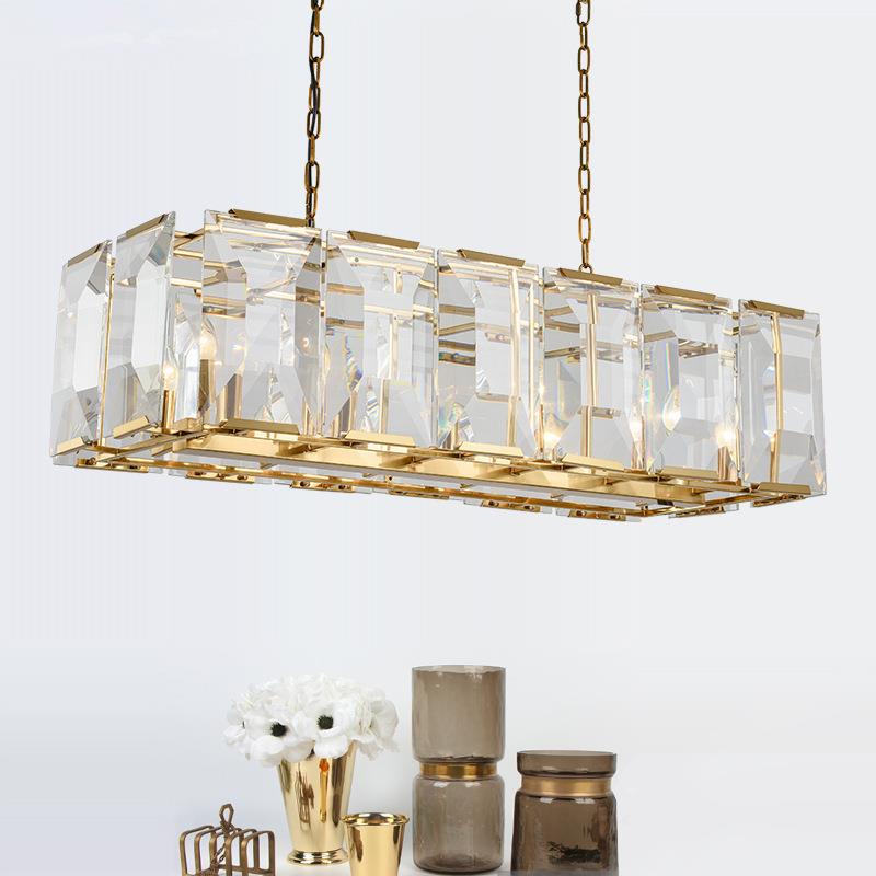 Crystal Rectangular Chandelier - Cueteks