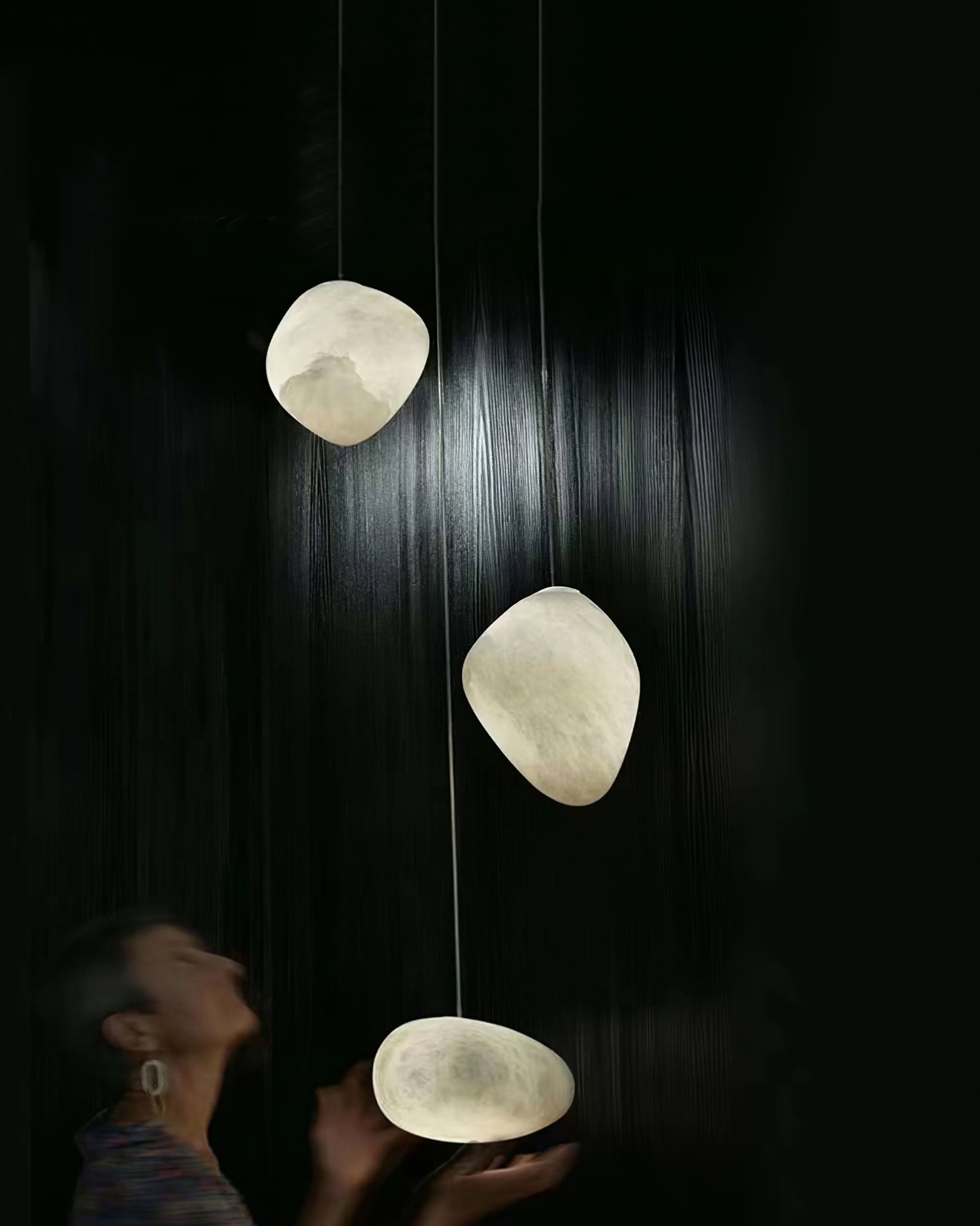 Pebble Alabaster Pendant Light - Cueteks