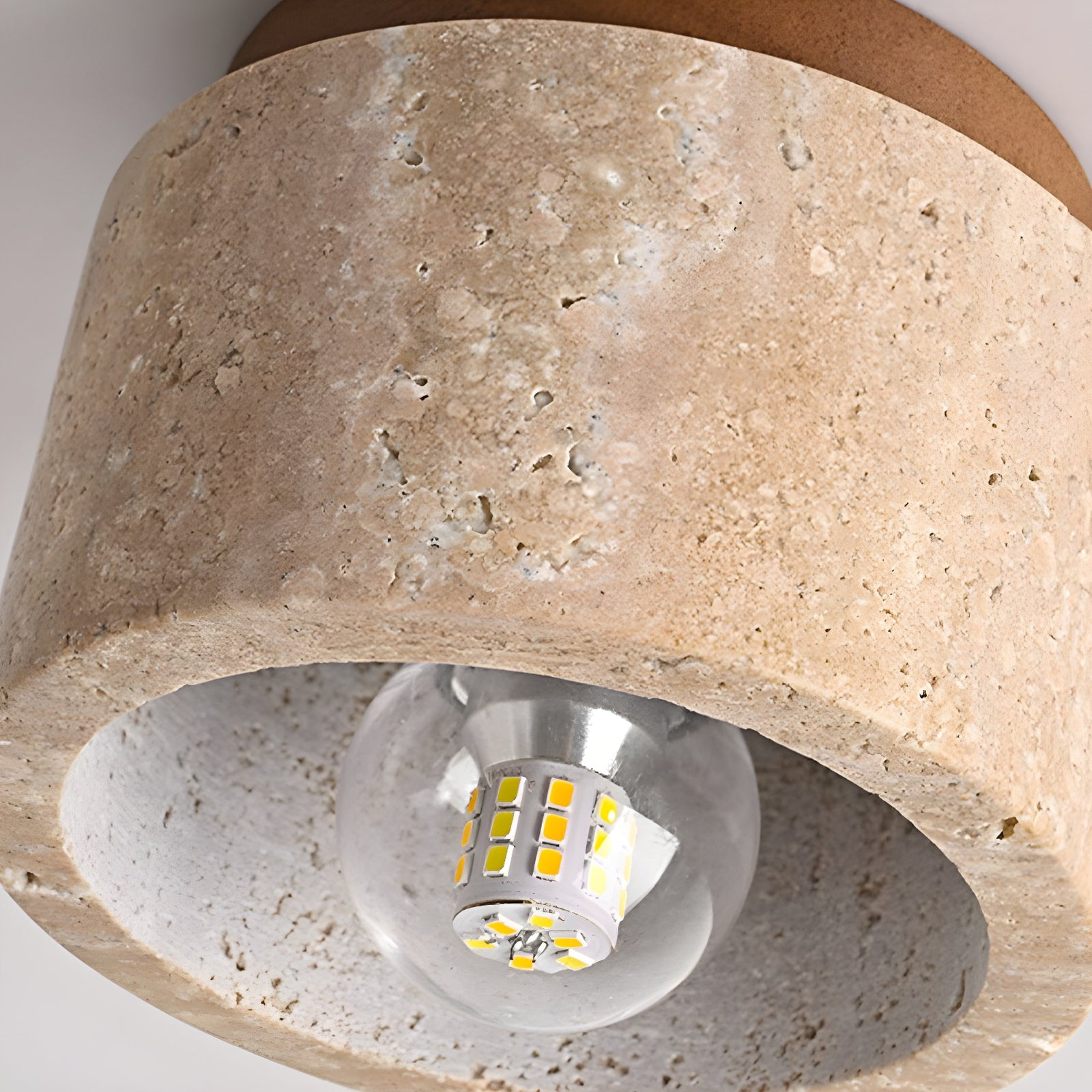Minimalist Rustic Stone Ceiling Light - Cueteks