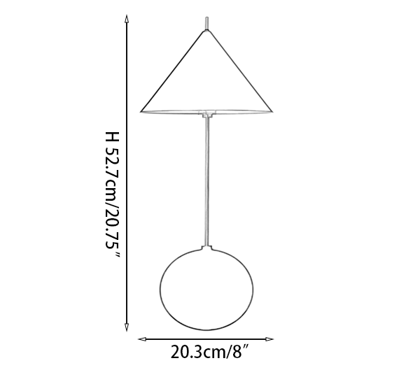 Cleo Orb Basis Tafellamp