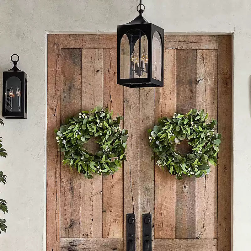 Caleb Vintage-Style Outdoor Lantern Pendant Light - Cueteks