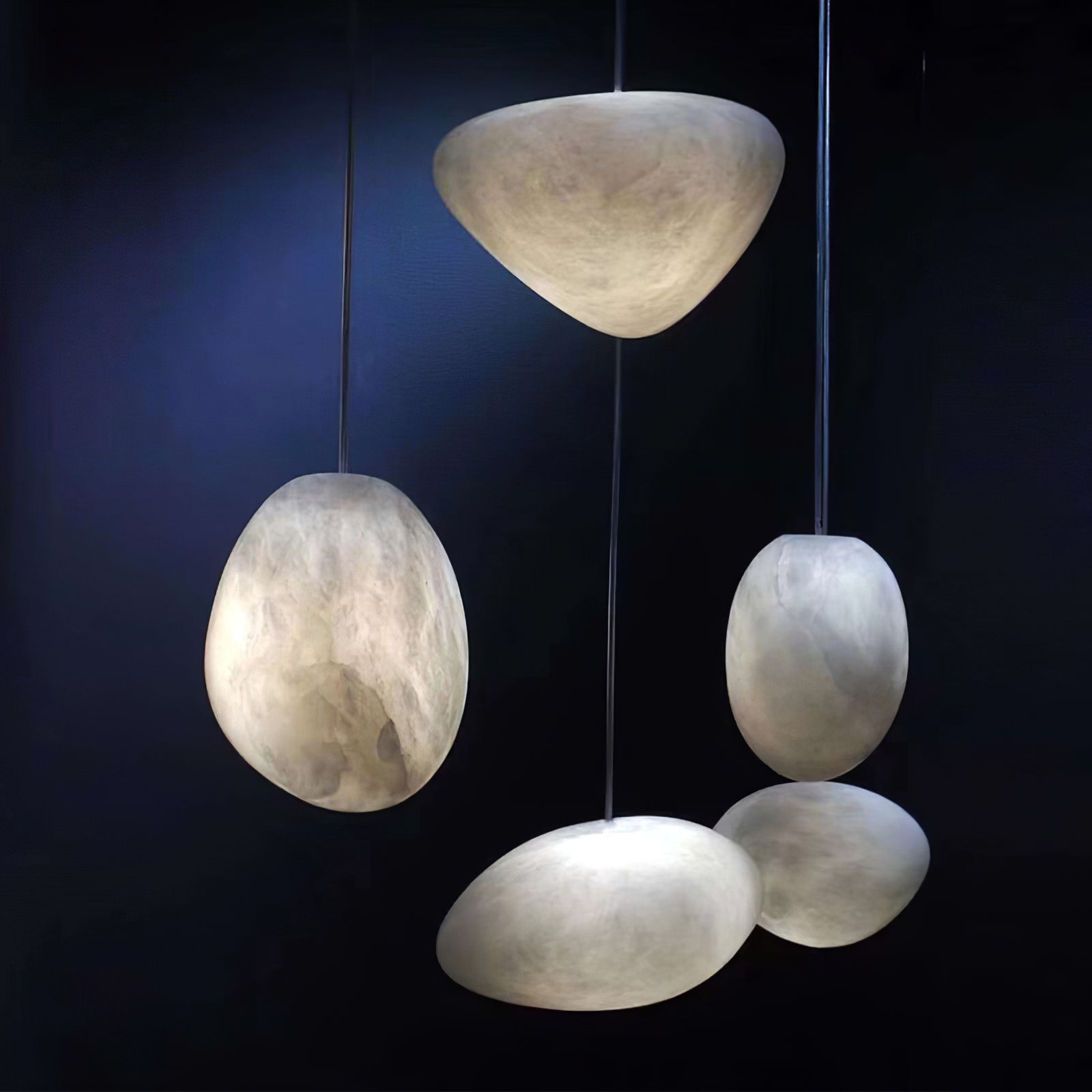 Pebble Alabaster Pendant Light - Cueteks