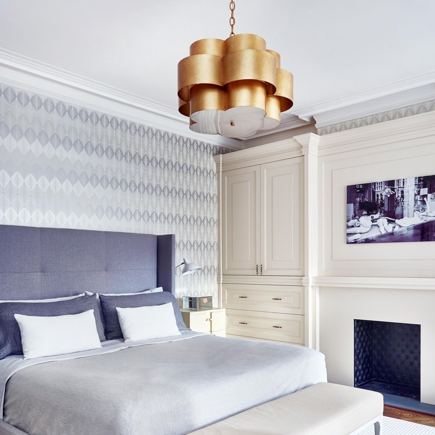 Arabelle Gold Pendant Lamp - Cueteks