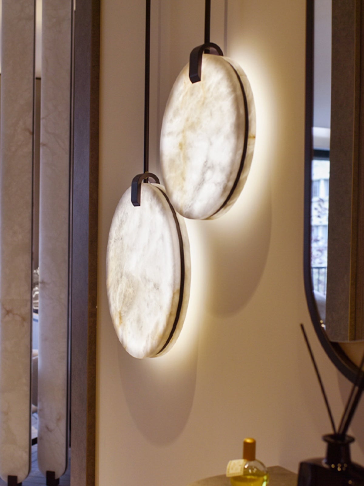 Tiered Alabaster Staircase Chandelier - Cueteks