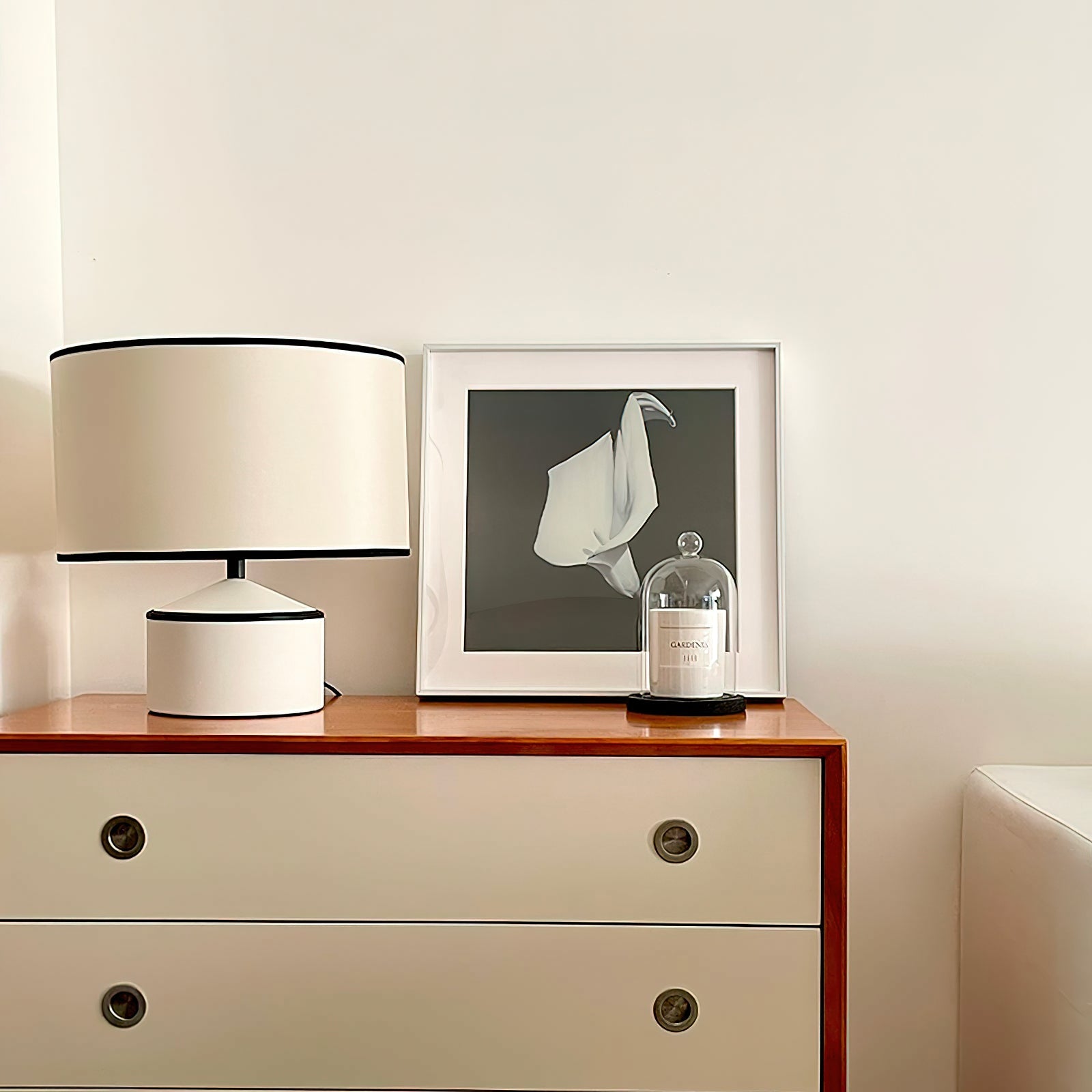 Cyls Minimalist Drum Shade Table Lamp - Cueteks