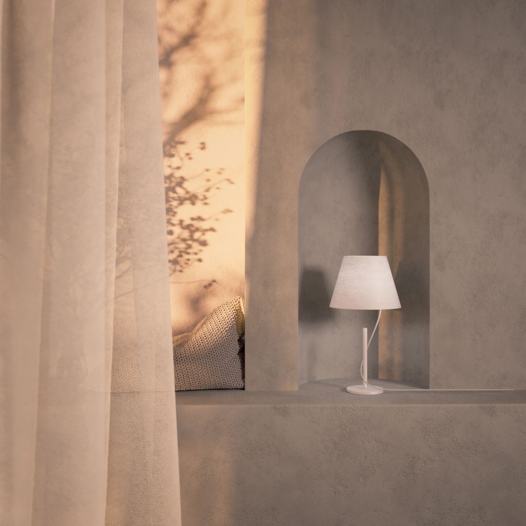 slim line hover LED table lamp - Cueteks