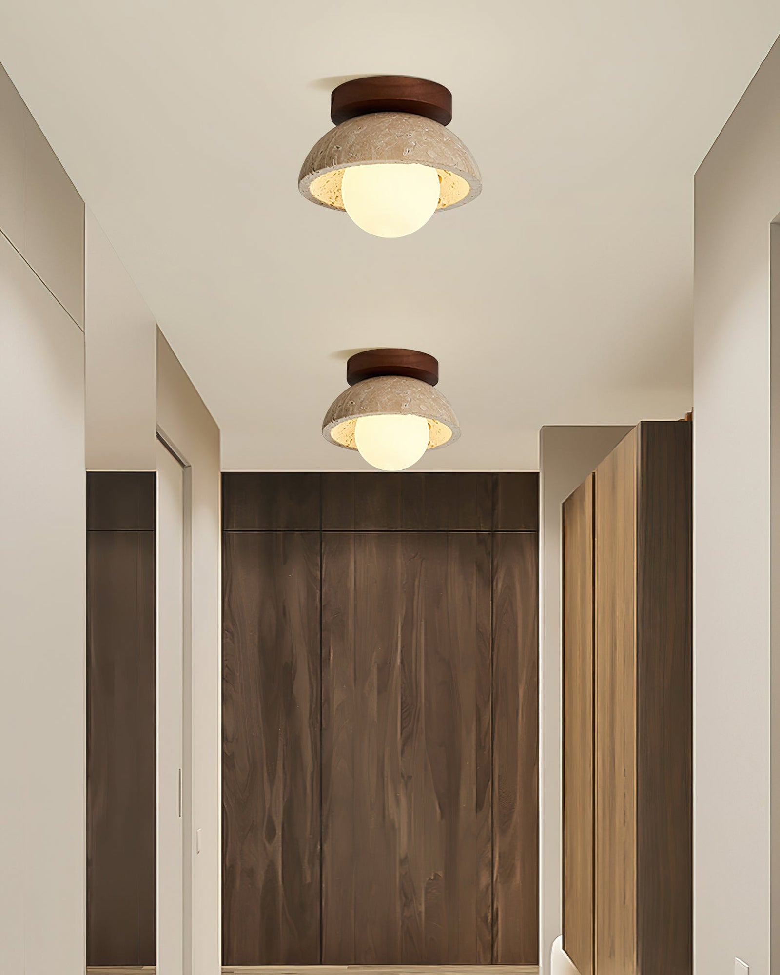 Piedra wood ceiling lamp - Cueteks