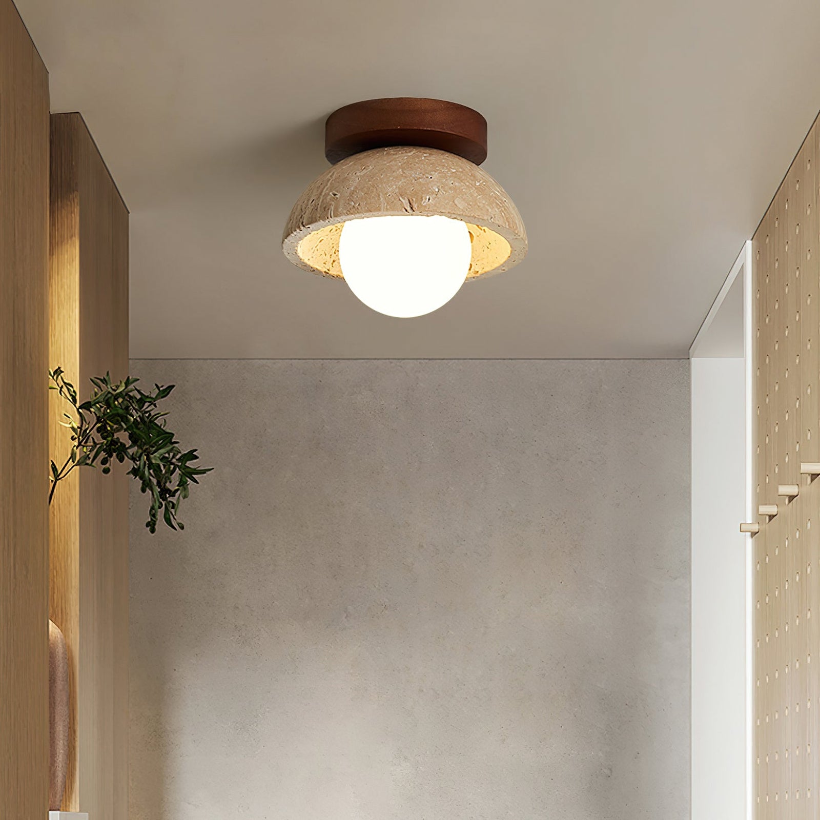 Piedra wood ceiling lamp - Cueteks