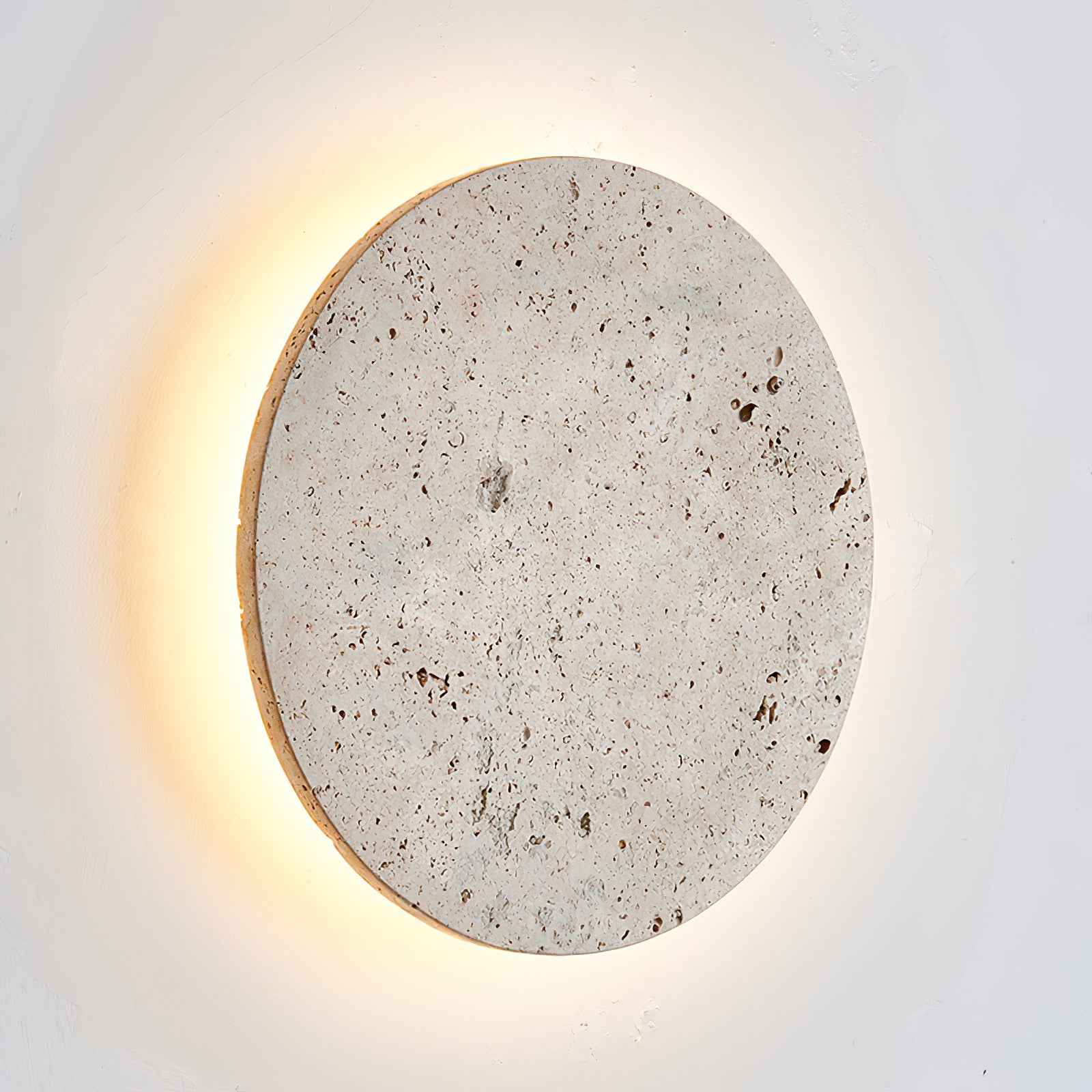 Round Natural Stone LED Wall Light - Cueteks