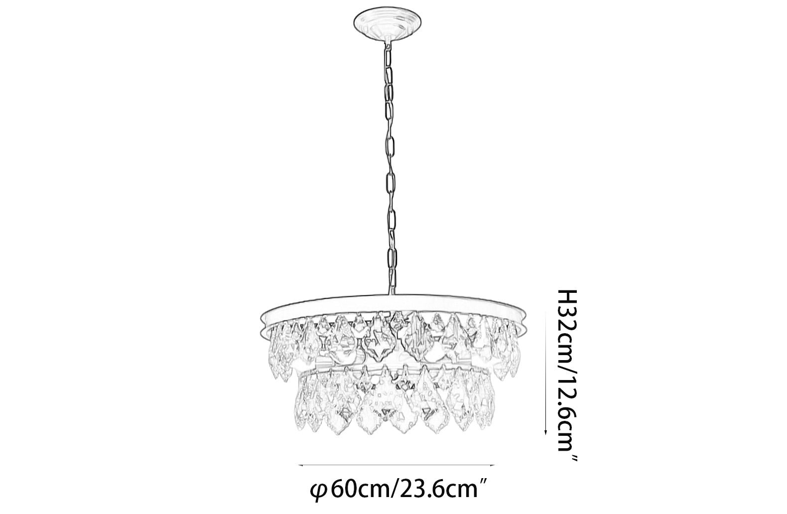 Modern luxury crystal chandelier - Cueteks
