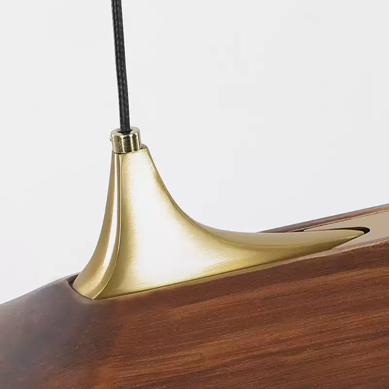 Mernoe walnut pendant lamp - Cueteks
