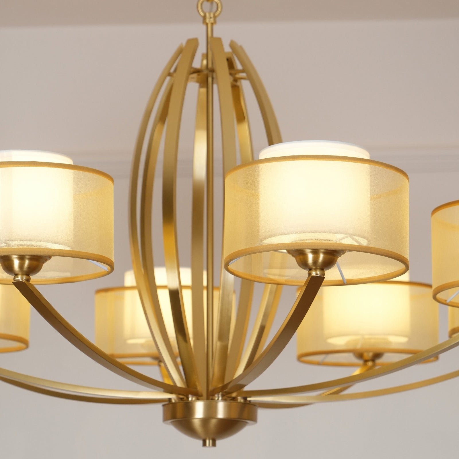 Stiffel 6-head Chandelier - Cueteks