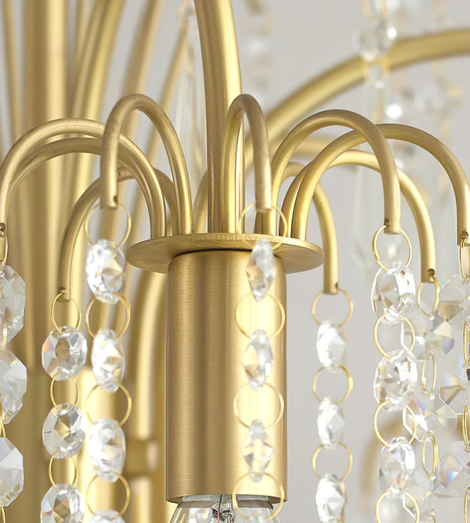 Crystal waterfall chandelier - Cueteks