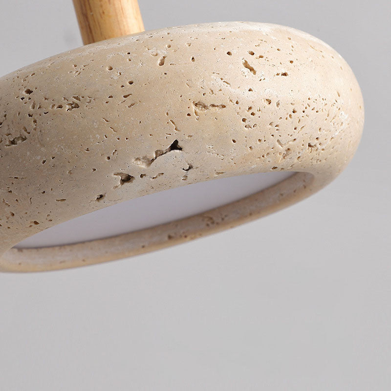Hourglass Travertine Pendant Light - Cueteks