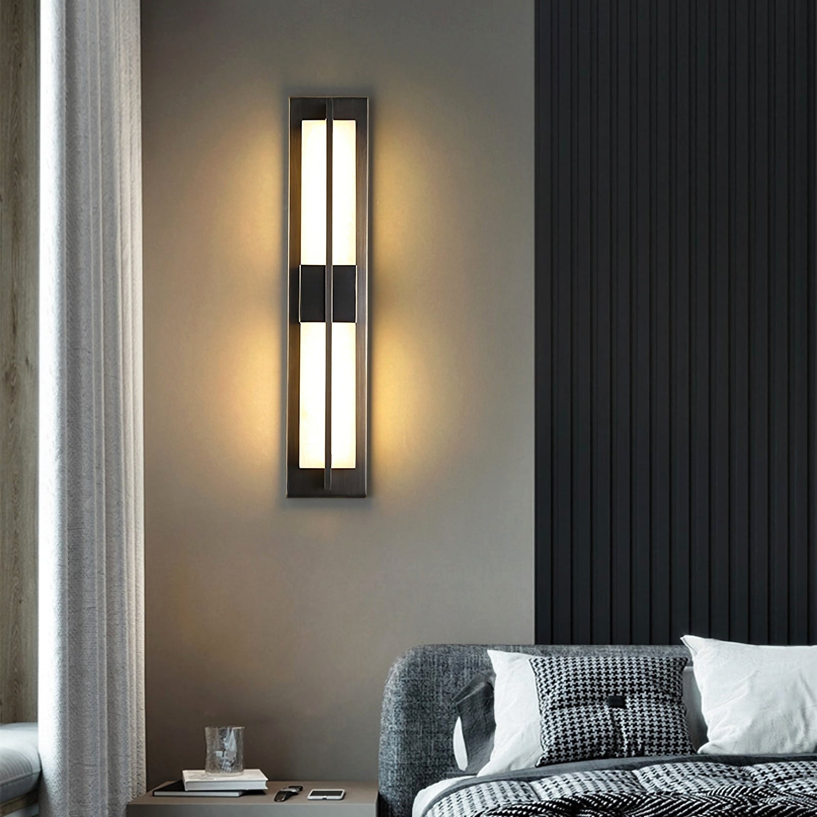 Polished Brass Lumina Outdoor Wall Lamp - Cueteks